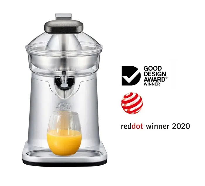 Extracteur de Jus - Presse Agrume Électrique - 2 Tamis à Pulpe en Acier Inoxydable - SOLIS - 360 W