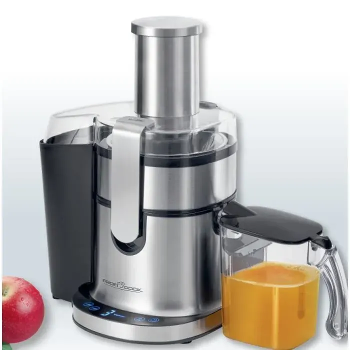 Extracteur de jus - ProfiCook - PC-AE 1156 - Noir - Acier inoxydable - 800 W