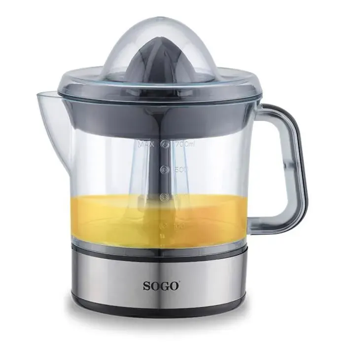 Extracteur de jus - Sogo - 07 L - 40 W - Fonction automatique - 2 cônes inclus