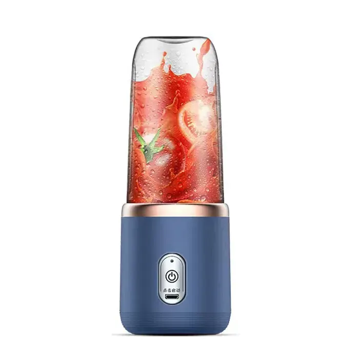 Extracteur portable MLBQ – Juicer Cup 6 lames – Batterie intégrée – Étudiant & extérieur – Bleu