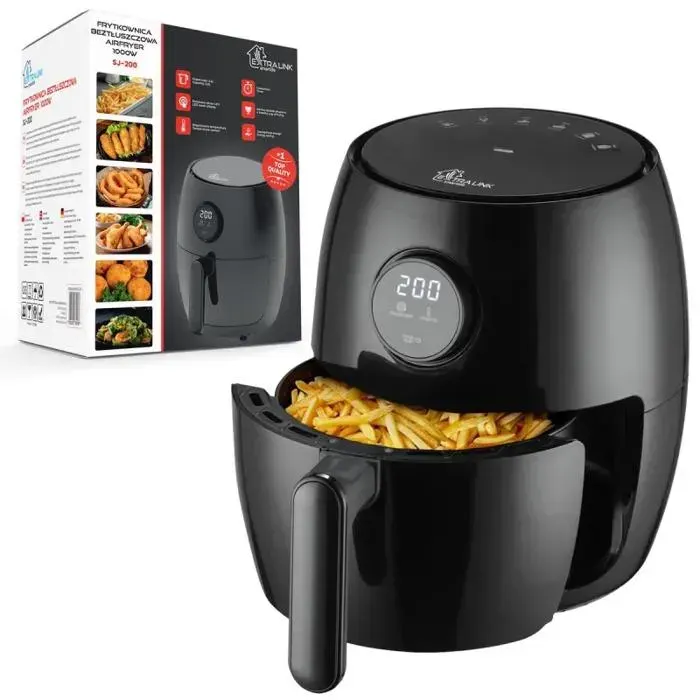 Extralink Smart Life Air Fryer SJ-200 2 L EU Friteuse sans huile 1000 W Friteuse à air chaud