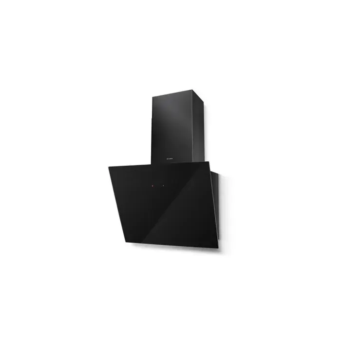 FABER Hotte Décorative incliné aspirante noire Largeur 55cm Débit dair 700m3/h