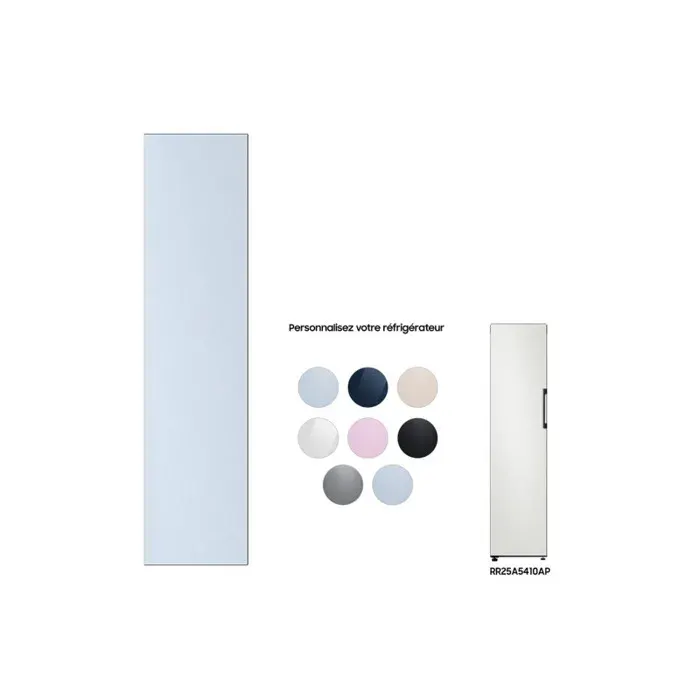 Façade Réfrigérateur et Congélateur Samsung 1 PORTE 45cm Cotta Skyblue - RA-M17DAACSGG BESPOKE — vue 2