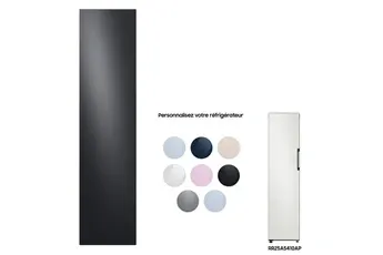 Façade Réfrigérateur et Congélateur Samsung 1 PORTE 45cm Noir Carbone - RA-M17DAAB1GG BESPOKE