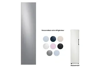 Façade Réfrigérateur et Congélateur Samsung 1 PORTE 45cm Platinum Inox - RA-M17DAAS9GG BESPOKE