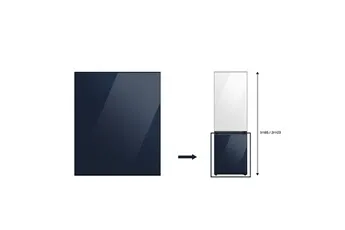 Façade Réfrigérateur et Congélateur Samsung PANNEAU BAS GLAM NAVY - RA-B23EBB41GM BESPOKE