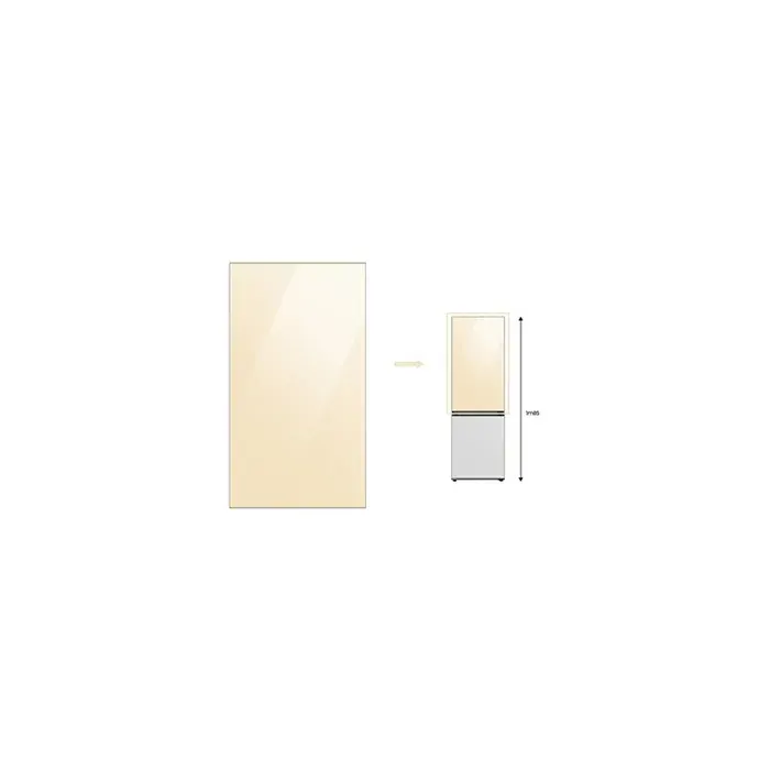 Façade Réfrigérateur et Congélateur Samsung PANNEAU HAUT 185cm CLEAN VANILLA - RA-B23EUU18GM BESPOKE — vue 2