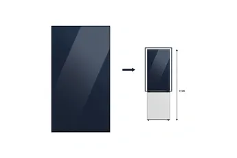 Façade Réfrigérateur et Congélateur Samsung PANNEAU HAUT 185cm GLAM NAVY - RA-B23EUU41GM BESPOKE
