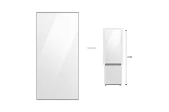 Façade Réfrigérateur et Congélateur Samsung PANNEAU HAUT 203cm CLEAN WHITE - RA-B23EUT12GM BESPOKE
