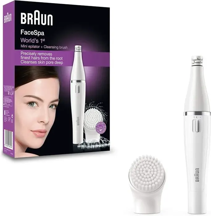 Face 810 Épilateur Visage Et Brosse Nettoyante Visage Avec Pile Supplémentaire