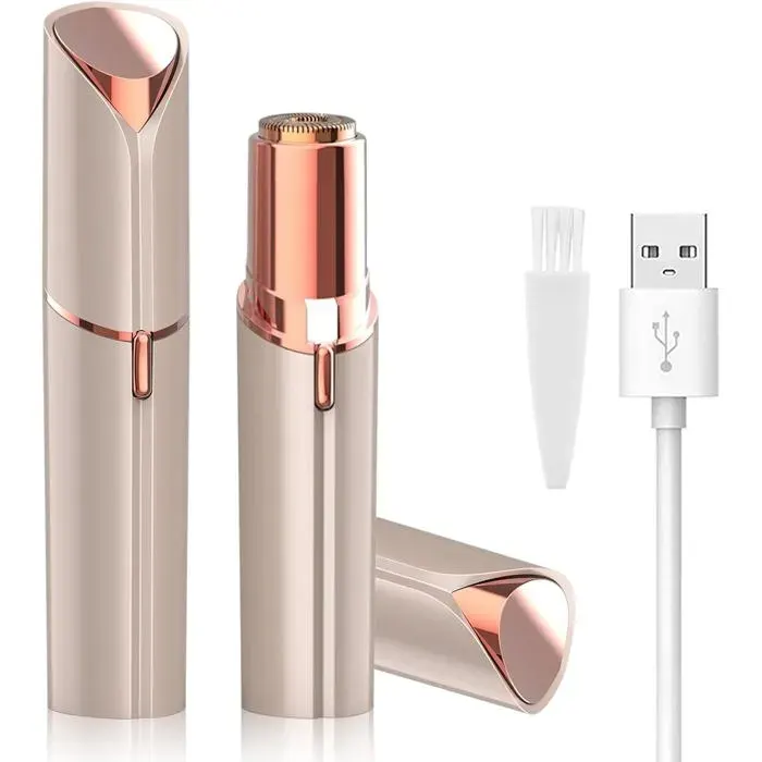 Facial Hair Remover for Women Mini Face Hair Trimmer USB Rechargeable Epilator Lady Shaver Portable Face Hair Trimmer Device