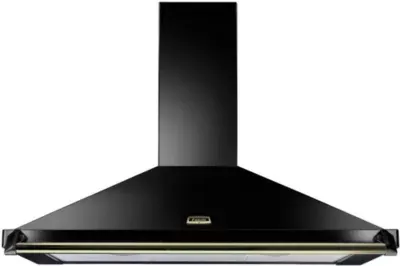 Falcon - Hotte Décorative Murale 110 Noir Bar/Badg Laiton
