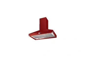 Falcon - Hotte Décorative Murale Pkr100 Sup/Ext Cerise Nickel — vue 2