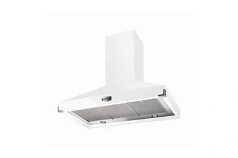 Falcon - Hotte Décorative Murale Pkr110 Sup Ext Blanc Polaire Nickel — vue 2