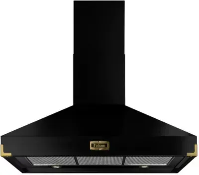 Falcon - Hotte Décorative Murale Pkr110 Sup/Ext Noir/Laiton