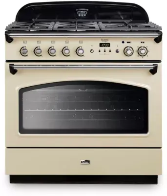 Falcon - Piano De Cuisson Gaz Classic Fx Tab Gaz 90 Cm Creme Chrome
