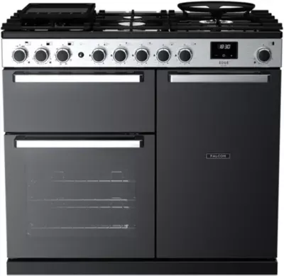 Falcon - Piano De Cuisson Gaz Edge Deluxe Tab Gaz 100 Cm Verre Noir