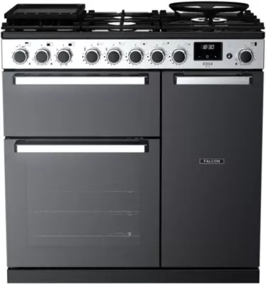 Falcon - Piano De Cuisson Gaz Edge Deluxe Tab Gaz 90 Cm Verre Noir C