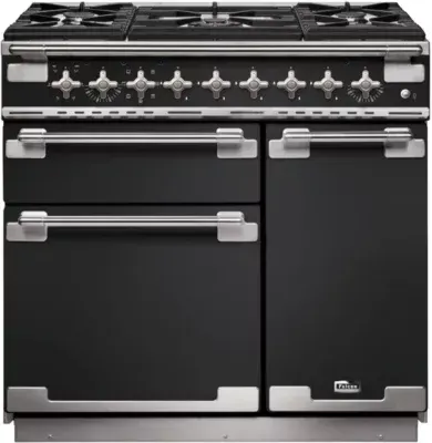 Falcon - Piano De Cuisson Gaz Elise 90 Charbon Mat Satiné Nickel
