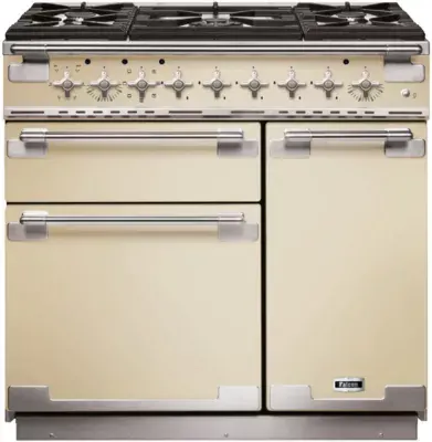 Falcon - Piano De Cuisson Gaz Elise 90 Creme Nickel Brossé