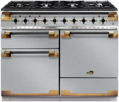 Falcon - Piano De Cuisson Gaz Elise Luxe Tab Gaz 110 Cminox Et Noir La