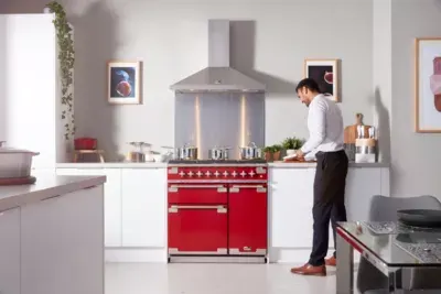 Falcon - Piano De Cuisson Gaz Elise90 Mixt Rouge Cerise — vue 3