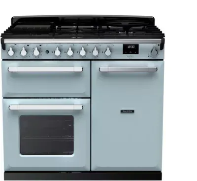 Falcon - Piano De Cuisson Gaz Estel Deluxe Tab Gaz 100 Cm Bleu Pastel
