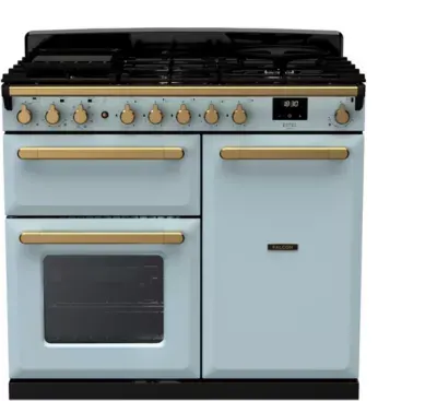 Falcon - Piano De Cuisson Gaz Estel Deluxe Tab Gaz 100 Cm Bleu Pastel