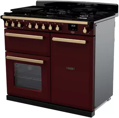 Falcon - Piano De Cuisson Gaz Estel Deluxe Tab Gaz 100 Cm Bordeaux Lai — vue 4