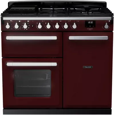 Falcon - Piano De Cuisson Gaz Estel Deluxe Tab Gaz 100 Cm Bordeaux Lai — vue 3