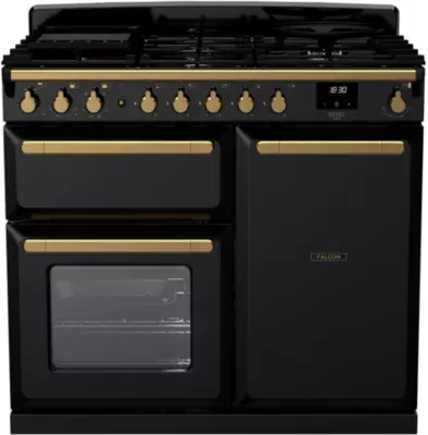 Falcon - Piano De Cuisson Gaz Estel Deluxe Tab Gaz 100 Cm Noir Brillan