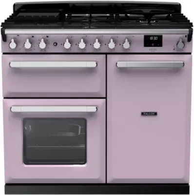 Falcon - Piano De Cuisson Gaz Estel Deluxe Tab Gaz 100 Cm Parme Chrome