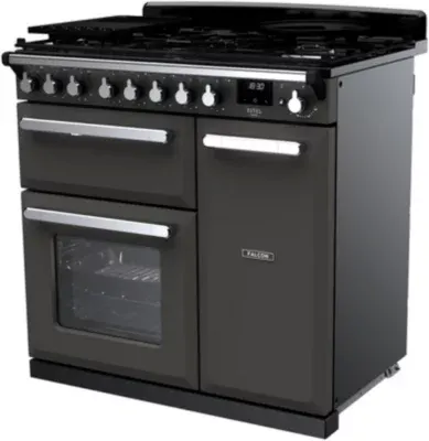 Falcon - Piano De Cuisson Gaz Estel Deluxe Tab Gaz 90 Cm Ardoise Chrom — vue 4