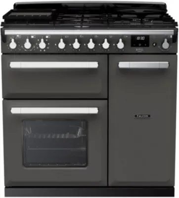 Falcon - Piano De Cuisson Gaz Estel Deluxe Tab Gaz 90 Cm Ardoise Chrom — vue 3