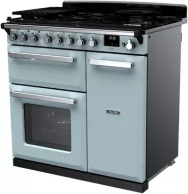 Falcon - Piano De Cuisson Gaz Estel Deluxe Tab Gaz 90 Cm Bleu Pastel C — vue 4