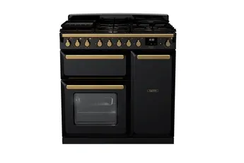Falcon - Piano De Cuisson Gaz Estel Deluxe Tab Gaz 90 Cm Noir Brillant — vue 2