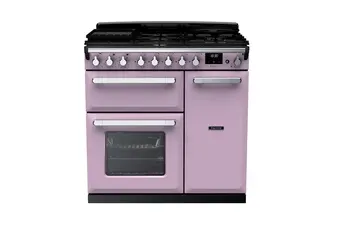 Falcon - Piano De Cuisson Gaz Estel Deluxe Tab Gaz 90 Cm Parme Chrome — vue 2