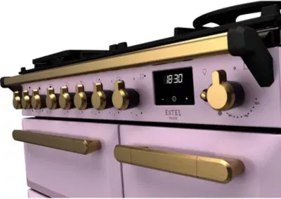 Falcon - Piano De Cuisson Gaz Estel Deluxe Tab Gaz 90 Cm Parme Laiton — vue 5