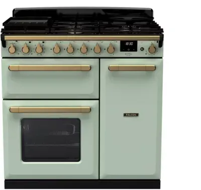 Falcon - Piano De Cuisson Gaz Estel Deluxe Tab Gaz 90 Cm Vert Pastel L