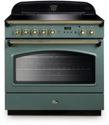 Falcon - Piano De Cuisson Gaz Fx Tab Ind 90 Cm Vert Mineral Mat Laiton