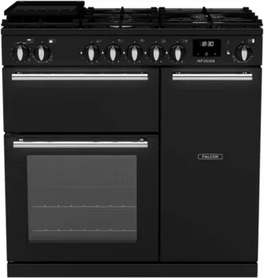 Falcon - Piano De Cuisson Gaz Infusion Ngc Tab Gaz 90 Cm Noir