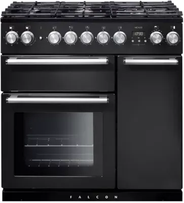 Falcon - Piano De Cuisson Gaz Nexus 90 Charbon Mat Satiné Chrome