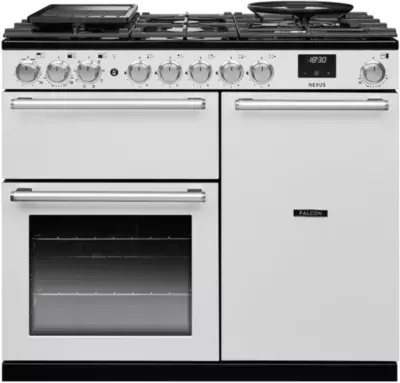Falcon - Piano De Cuisson Gaz Nexus Ngc Tab Gaz 100 Cm Blanc Chrome