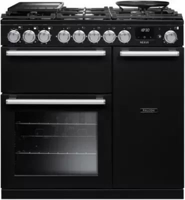 Falcon - Piano De Cuisson Gaz Nexus Ngc Tab Gaz 90 Cm Charbon Chrome