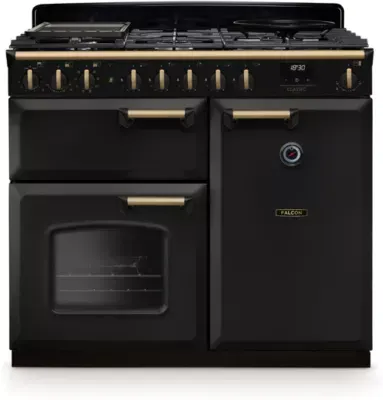 Falcon - Piano De Cuisson Gaz Ngc Tab Gaz 100 Cm Charbon Laiton Antiqu