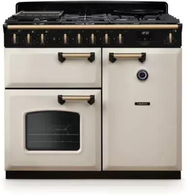Falcon - Piano De Cuisson Gaz Ngc Tab Gaz 100 Cm Creme Pastel Laiton A