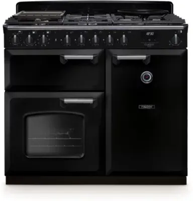 Falcon - Piano De Cuisson Gaz Ngc Tab Gaz 100 Cm Noir Chrome — vue 4