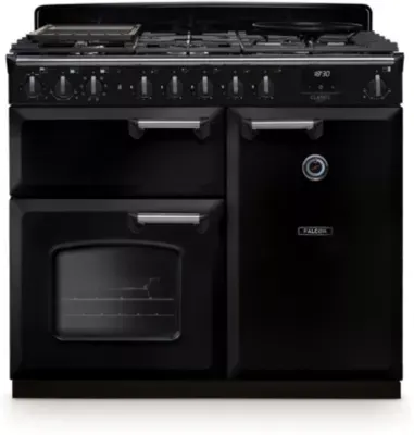 Falcon - Piano De Cuisson Gaz Ngc Tab Gaz 100 Cm Noir Chrome — vue 3