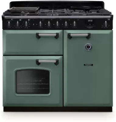 Falcon - Piano De Cuisson Gaz Ngc Tab Gaz 100 Cm Vert Mineral Chrome — vue 3