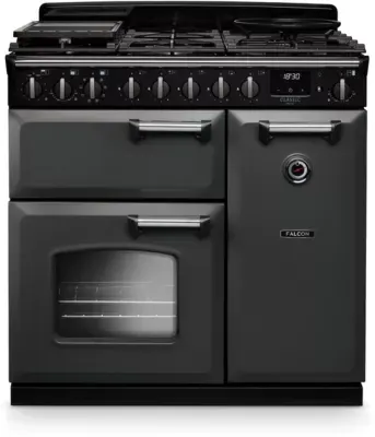 Falcon - Piano De Cuisson Gaz Ngc Tab Gaz 90 Cm Ardoise Chrome